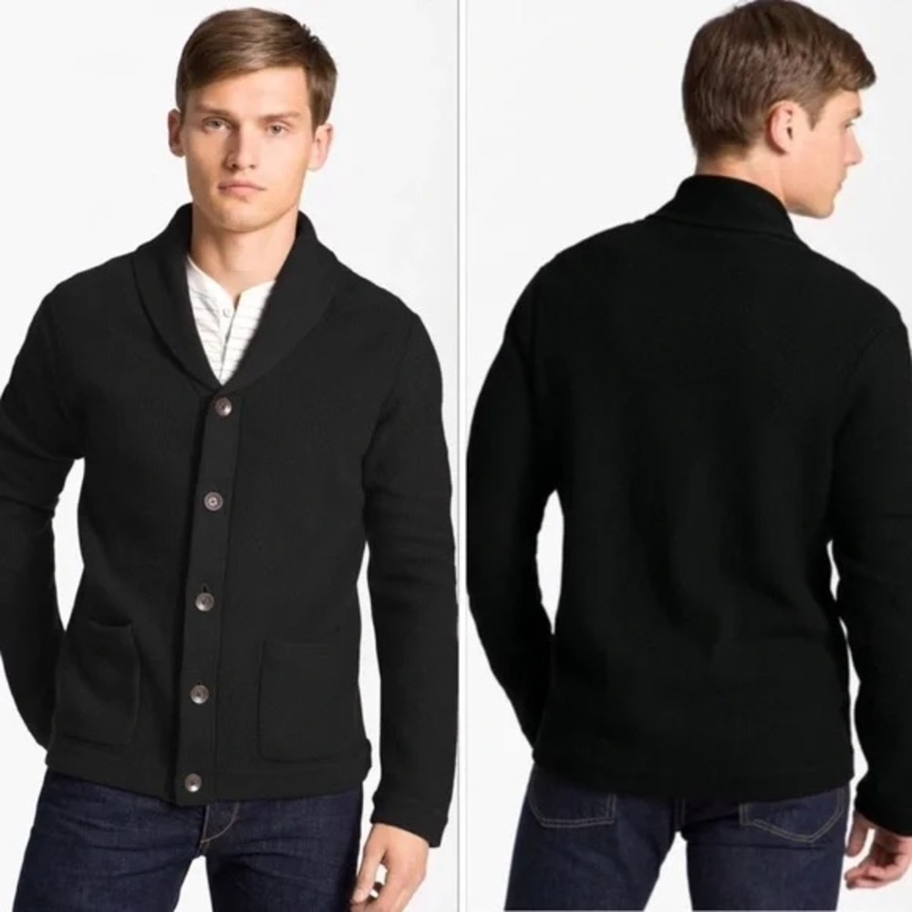RAG & BONE | Black Shawl Collar Sweater